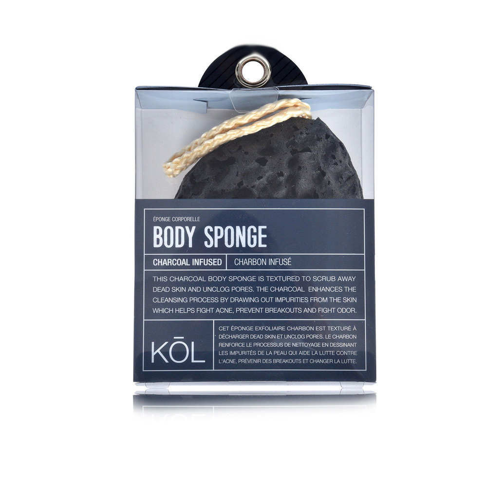 Charcoal Infused Body Sponge